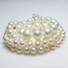 6-7-8-9mm Round Freshwater Pearl Necklace AAA